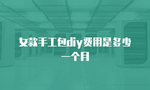 女款手工包diy费用是多少一个月