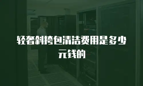 轻奢斜挎包清洁费用是多少元钱的