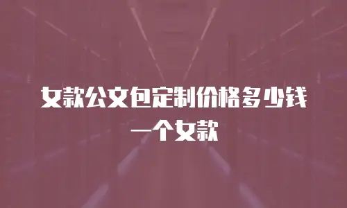 女款公文包定制价格多少钱一个女款