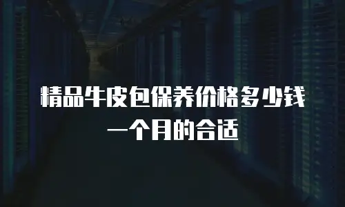 精品牛皮包保养价格多少钱一个月的合适