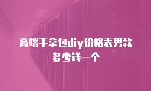 高端手拿包diy价格表男款多少钱一个