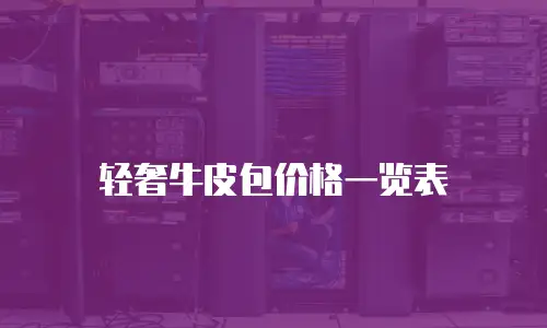 轻奢牛皮包价格一览表
