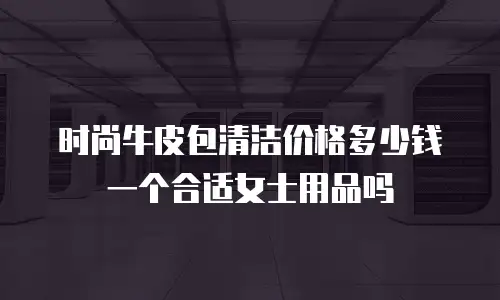 时尚牛皮包清洁价格多少钱一个合适女士用品吗