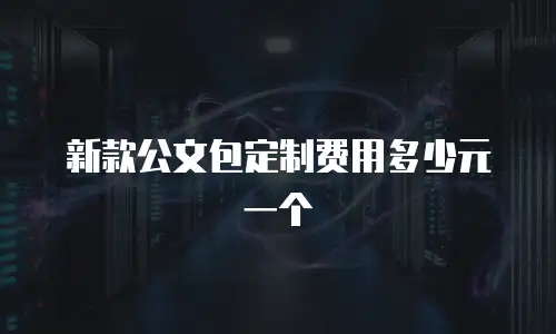 新款公文包定制费用多少元一个