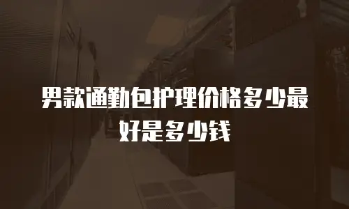 男款通勤包护理价格多少最好是多少钱