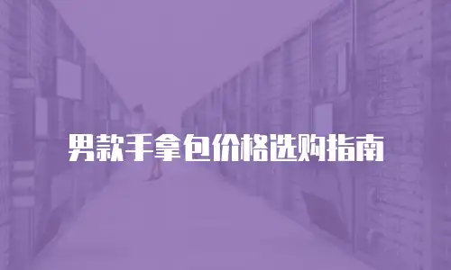 男款手拿包价格选购指南