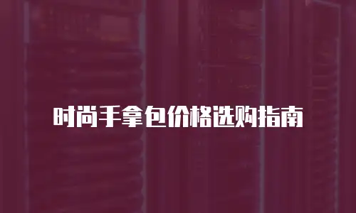 时尚手拿包价格选购指南