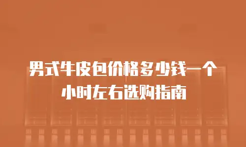 男式牛皮包价格多少钱一个小时左右选购指南