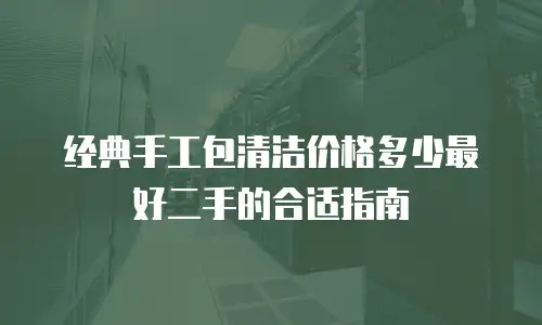 经典手工包清洁价格多少最好二手的合适指南