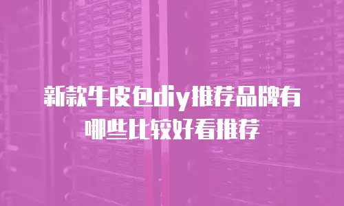 新款牛皮包diy推荐品牌有哪些比较好看推荐