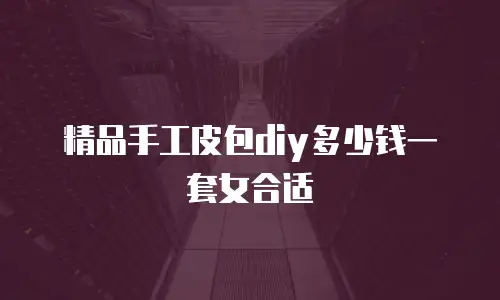 精品手工皮包diy多少钱一套女合适
