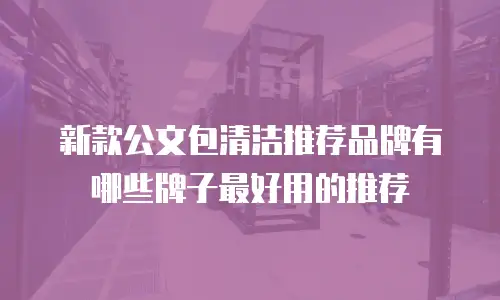 新款公文包清洁推荐品牌有哪些牌子最好用的推荐