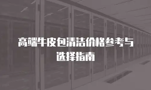 高端牛皮包清洁价格参考与选择指南