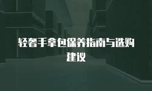 轻奢手拿包保养指南与选购建议