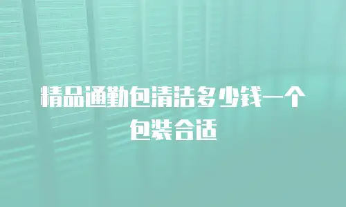 精品通勤包清洁多少钱一个包装合适