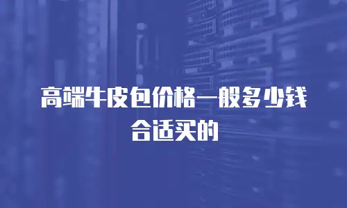高端牛皮包价格一般多少钱合适买的