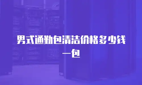 男式通勤包清洁价格多少钱一包