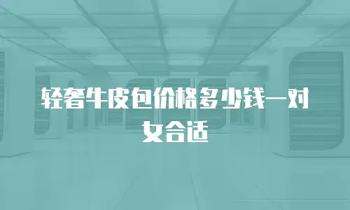 轻奢牛皮包价格多少钱一对女合适
