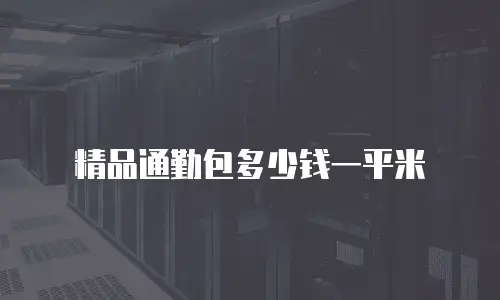 精品通勤包多少钱一平米