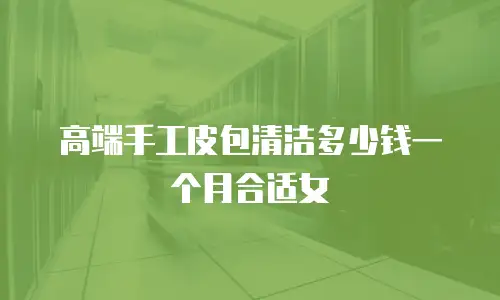 高端手工皮包清洁多少钱一个月合适女