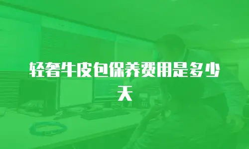 轻奢牛皮包保养费用是多少天