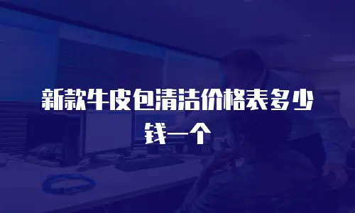 新款牛皮包清洁价格表多少钱一个