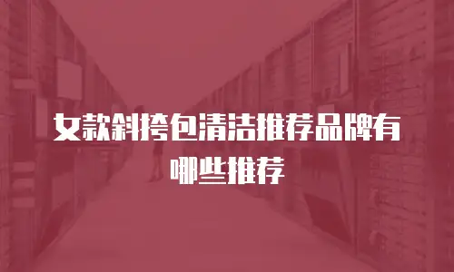 女款斜挎包清洁推荐品牌有哪些推荐
