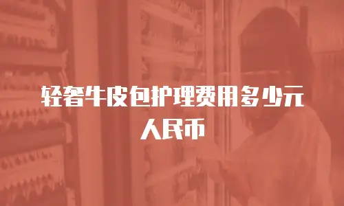 轻奢牛皮包护理费用多少元人民币