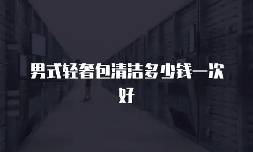 男式轻奢包清洁多少钱一次好