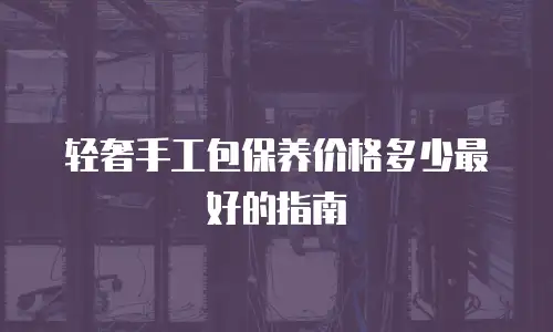 轻奢手工包保养价格多少最好的指南