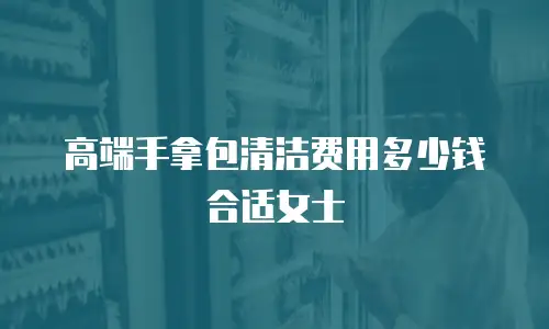 高端手拿包清洁费用多少钱合适女士