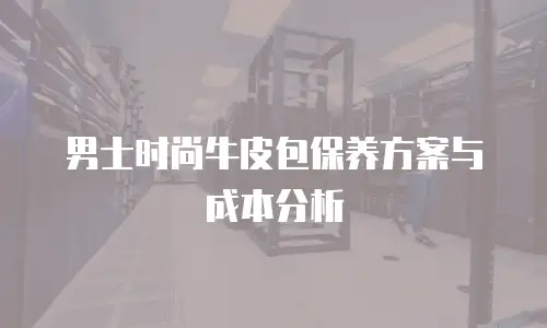 男士时尚牛皮包保养方案与成本分析