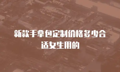 新款手拿包定制价格多少合适女生用的