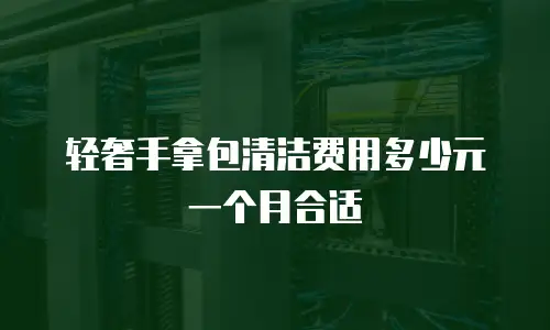 轻奢手拿包清洁费用多少元一个月合适