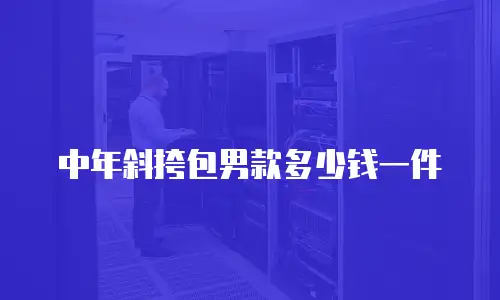 中年斜挎包男款多少钱一件