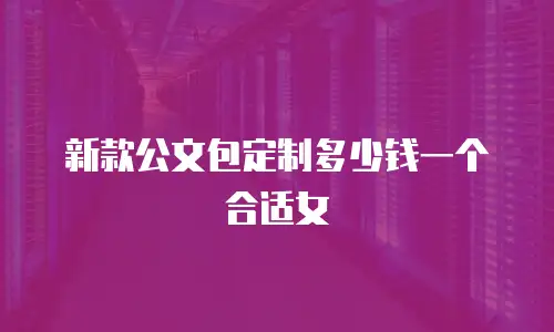新款公文包定制多少钱一个合适女