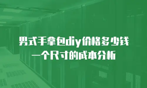 男式手拿包diy价格多少钱一个尺寸的成本分析