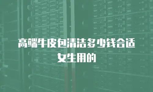 高端牛皮包清洁多少钱合适女生用的