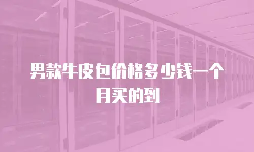 男款牛皮包价格多少钱一个月买的到