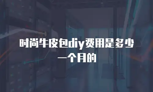 时尚牛皮包diy费用是多少一个月的