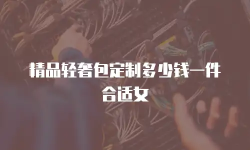 精品轻奢包定制多少钱一件合适女