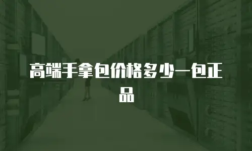 高端手拿包价格多少一包正品