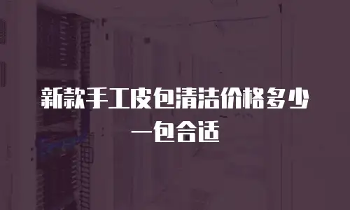 新款手工皮包清洁价格多少一包合适