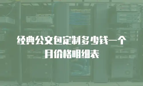 经典公文包定制多少钱一个月价格明细表