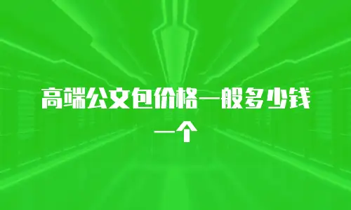 高端公文包价格一般多少钱一个