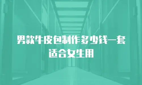 男款牛皮包制作多少钱一套适合女生用
