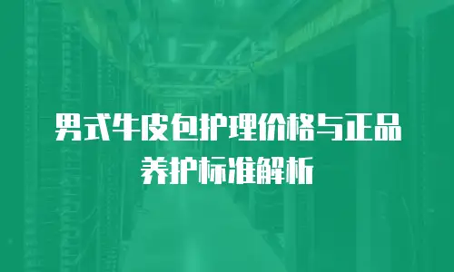 男式牛皮包护理价格与正品养护标准解析