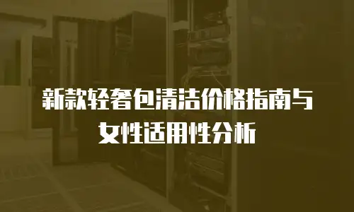 新款轻奢包清洁价格指南与女性适用性分析