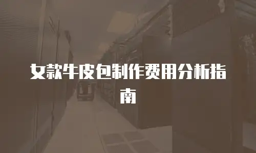 女款牛皮包制作费用分析指南