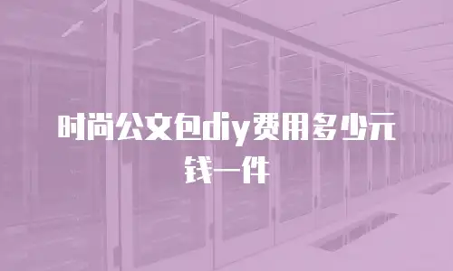 时尚公文包diy费用多少元钱一件